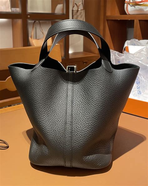 hermes picotin black.